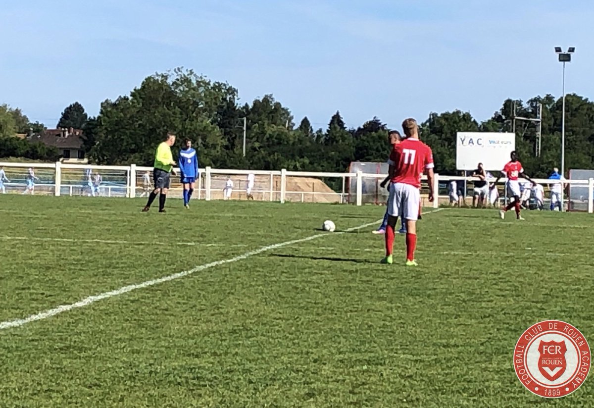 FCRacademy's tweet photo. Nos U16 s’imposent (0-9) contre Yvetôt en championnat U17DH ce matin!

Buteurs :
⚽️⚽️A.Far
⚽️⚽️I.Houmaid
⚽️⚽️G.Dossou
⚽️P.Higiro
⚽️D.Emmanuel
⚽️R.Levert

#FCRAcademy #NousSommesLeFCRouen https://t.co/uriD4qDzEu