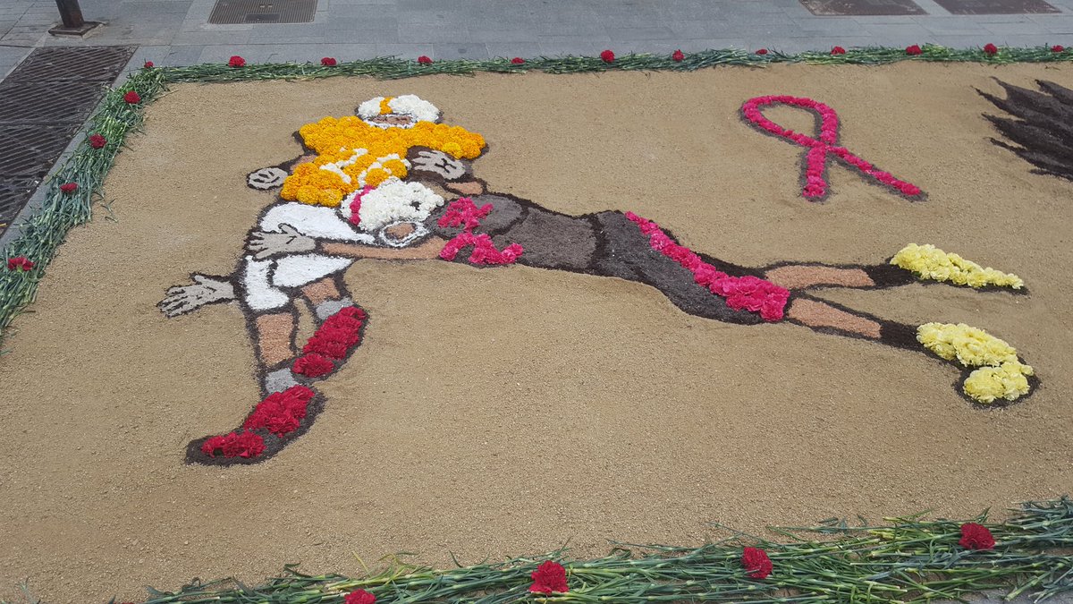 Un any més catifa enllestida. #diadadelaflor2018 #corpus #argentona #maresme #catalunya #futbolamerica <a href="/parlemdesports/">Parlem d'Esports Mataró</a> <a href="/FCFAtwi/">FCFA 🏈</a> <a href="/RSportFootball/">RSport</a> <a href="/radioargentona/">Ràdio Argentona</a> gràcies a la #bocsfamily