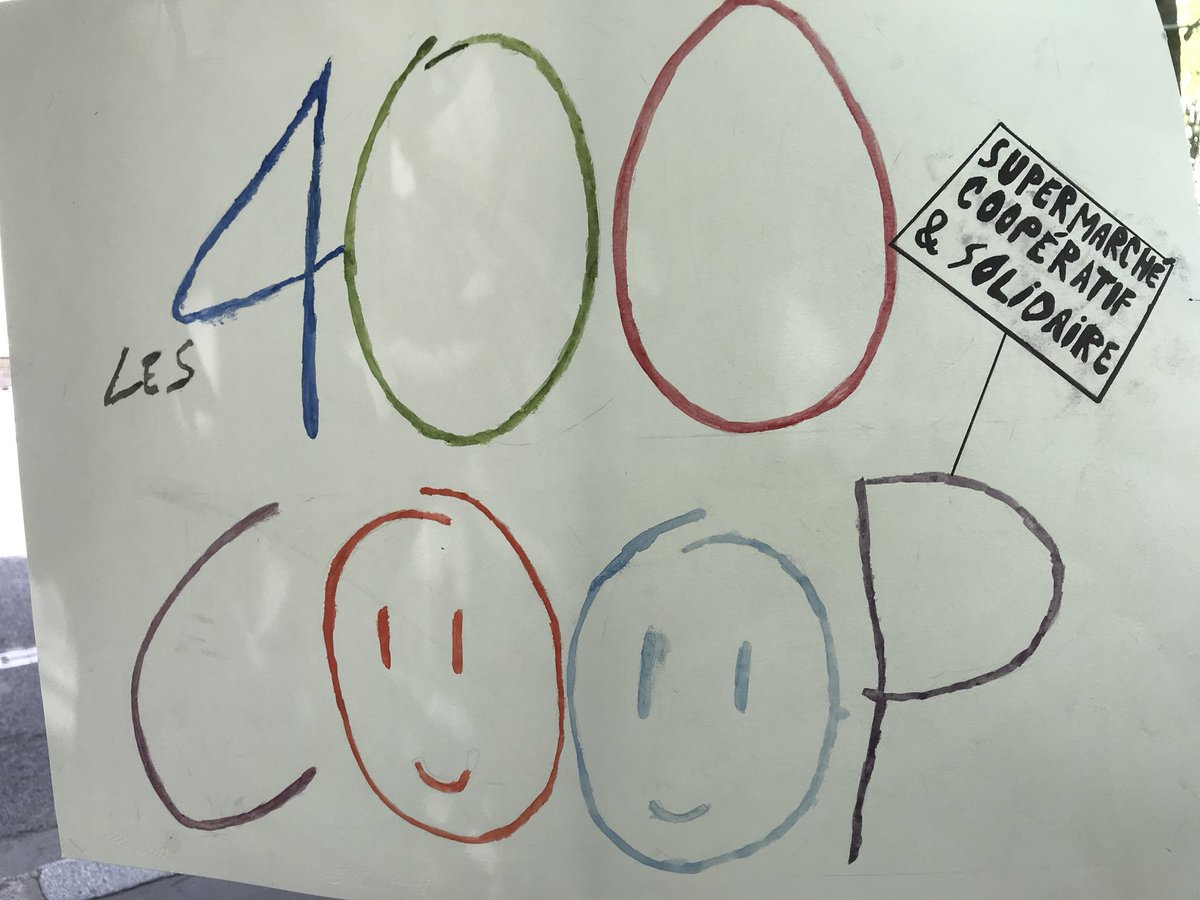 Les <a href="/les400Coop/">Les 400 Coop</a> Vous attendent toute la journée près du kiosque de la nation #Paris12 pour vous faire découvrir le projet de notre supermarché coopératif et solidaire qui va s’installer au 65 bd de Charonne cet été #Paris11 #PlanClimatParis
