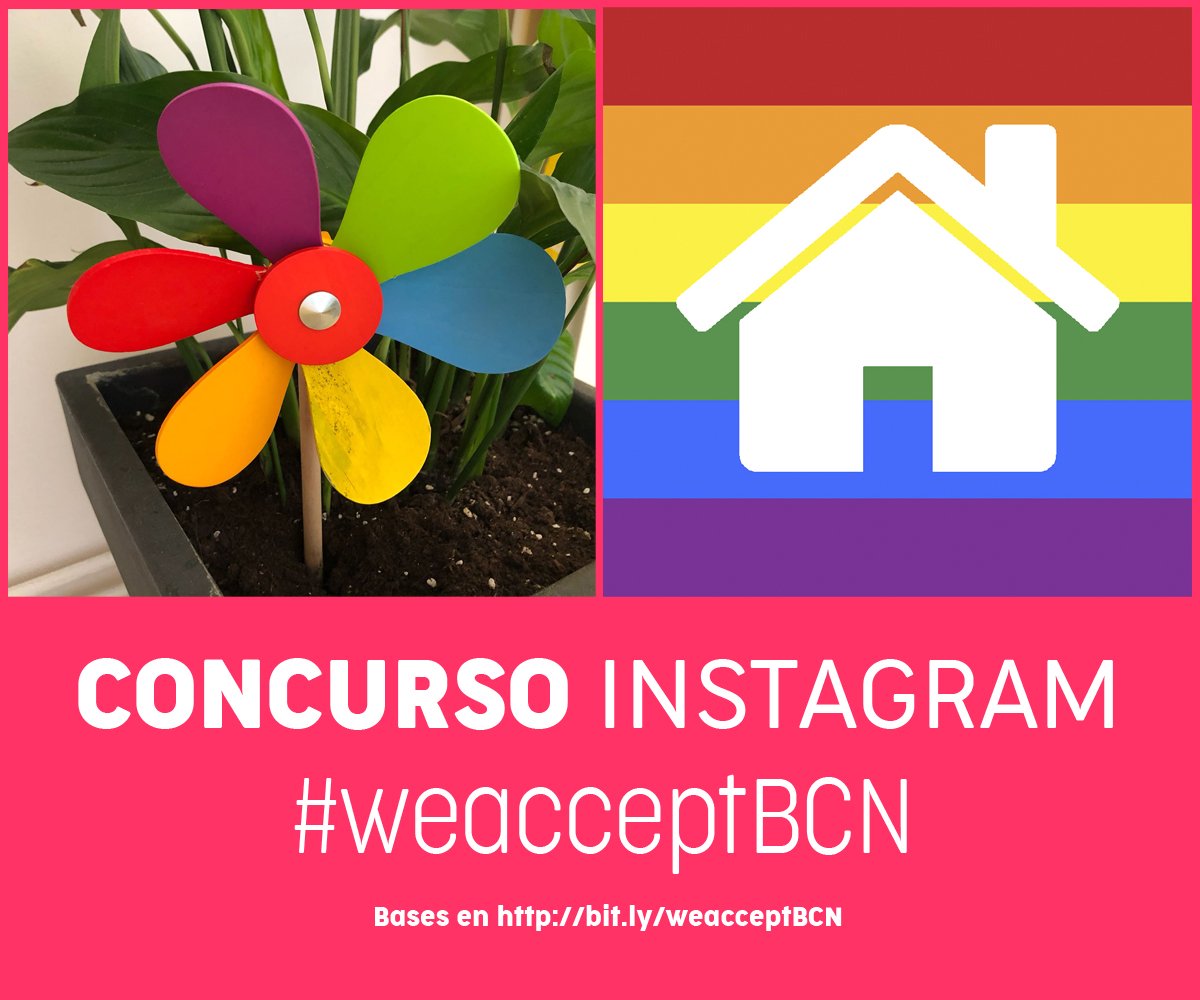 Gaylestv's tweet photo. ¡Comparte el orgullo de tu casa! 📸🌈🏡
1. Sube tus fotos en Instagram con #WeAcceptBCN
2. Etiqueta una asoc. LGTBI🙌
3. Pon tu perfil en modo PÚBLICO
4.🎁Cupón Airbnb 600€ para la asoc. + etiquetada
🎁Cupón Airbnb 300€ para la foto con + likes
Bases👉 https://t.co/zX2my0JnIf https://t.co/1V1iDqqfUW