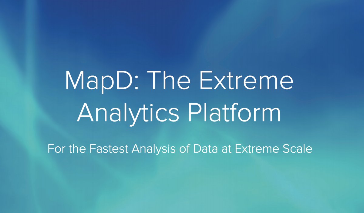 heavy_ai's tweet image. Download the whitepaper to learn why the MapD Core #SQLEngine is so fast and how MapD Immerse transforms the scale and speed of #DataVisualization. mapdtech.io/zhr51u