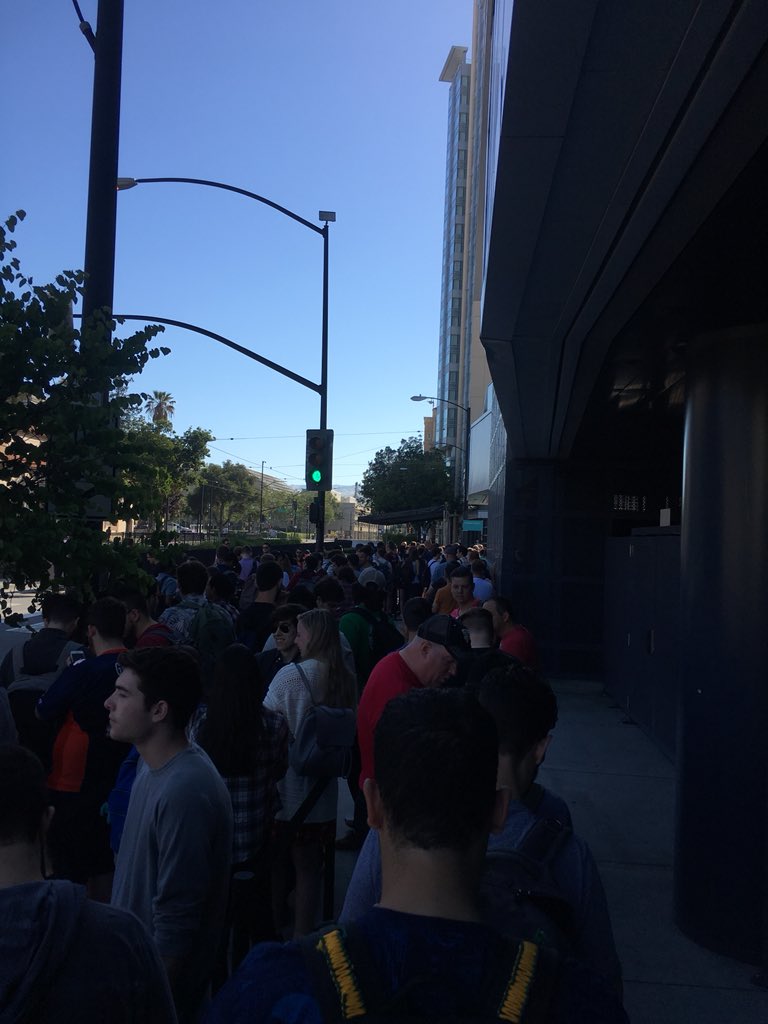 DeepakHebbar's tweet photo. At #WWDC18  to collect badges 😍 https://t.co/RfGTaOA2Qr