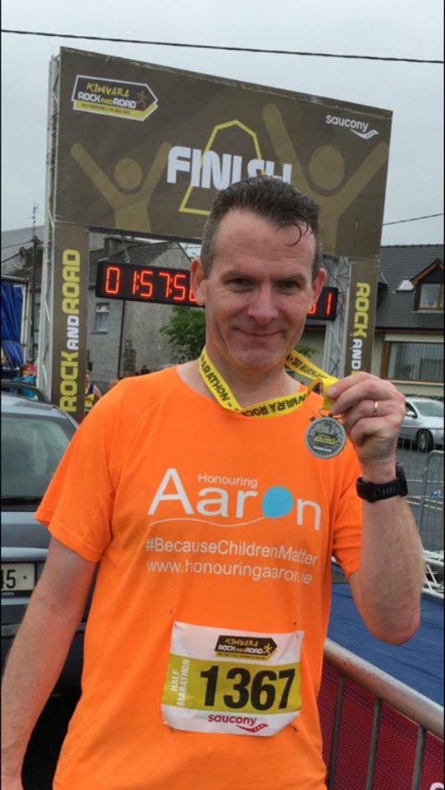 Honouringaaron1's tweet photo. Congratulations Michael on completing the Kinvara Half Marathon, yesterday June 2nd 2018. You're an inspiration to keep running to remember your nephew Aaron 🎈🎈🎈#honouringaaron #Becausechildrenmatter @ilovelimerick @Honouringaaron1 @richanthon @ilovelimerick @thisislimerick https://t.co/lkw61MVwL3