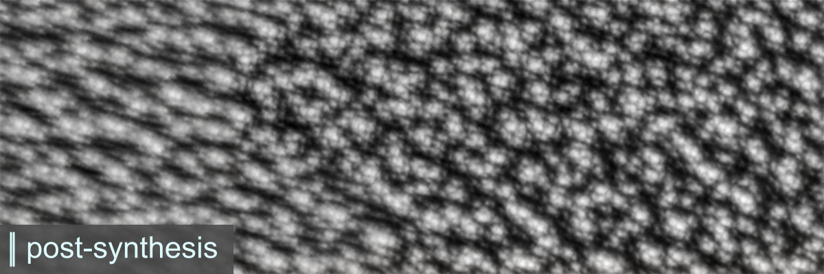 cronobo's tweet photo. How to convert pure noise to a highly detailed multi-pattern texture. We have a blog post coming to describe the process, stay tuned https://t.co/CwWTbPf2wV