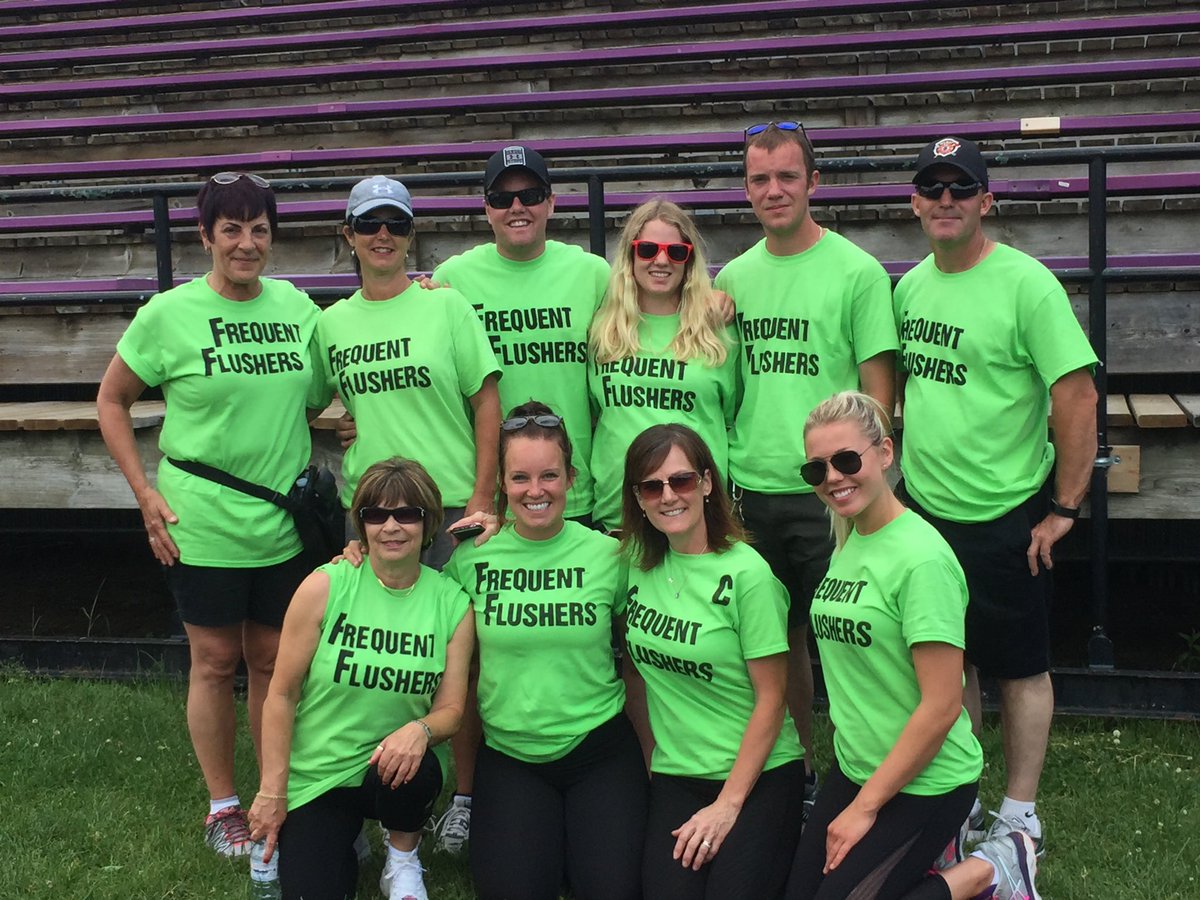 Frequent Flushers in full force. #GutsyWalk <a href="/getgutsycanada/">Crohn's and Colitis Canada</a>
