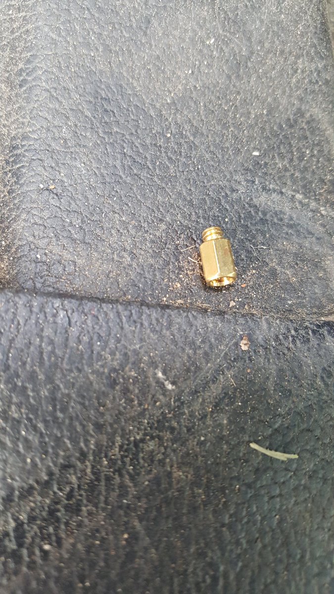 derrickgott007's tweet image. You know you're all about that #PCBuildLife when you find a Motherboard Stand Off on the floor of your work truck....and you DON'T build PC's at work as a Systems Engineer/Lineman.  Lol