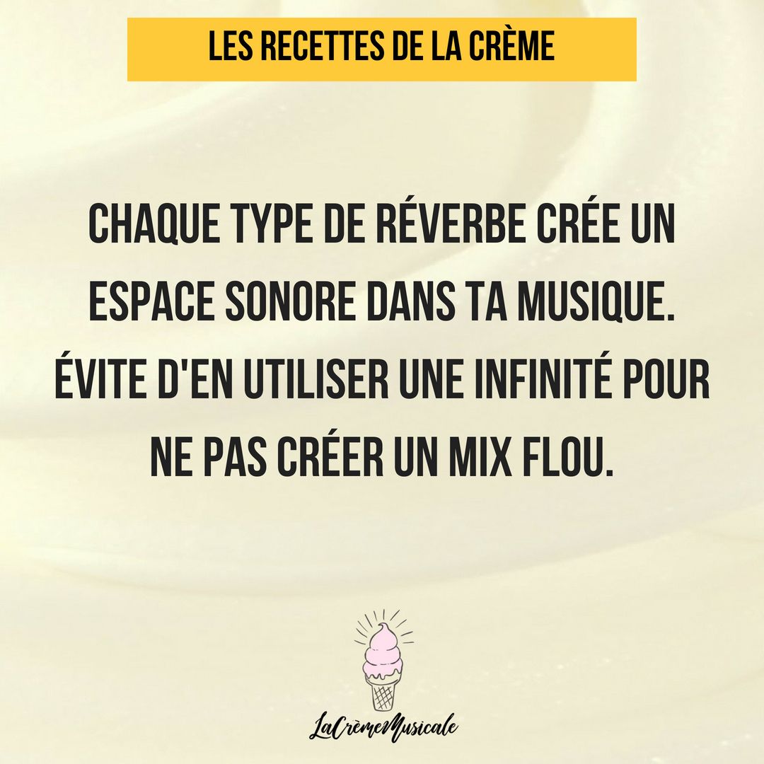 LaCremeMusicale's tweet image. La réverbe est un effet indispensable et très embellissant. Mais il faut quand même y aller avec précaution.