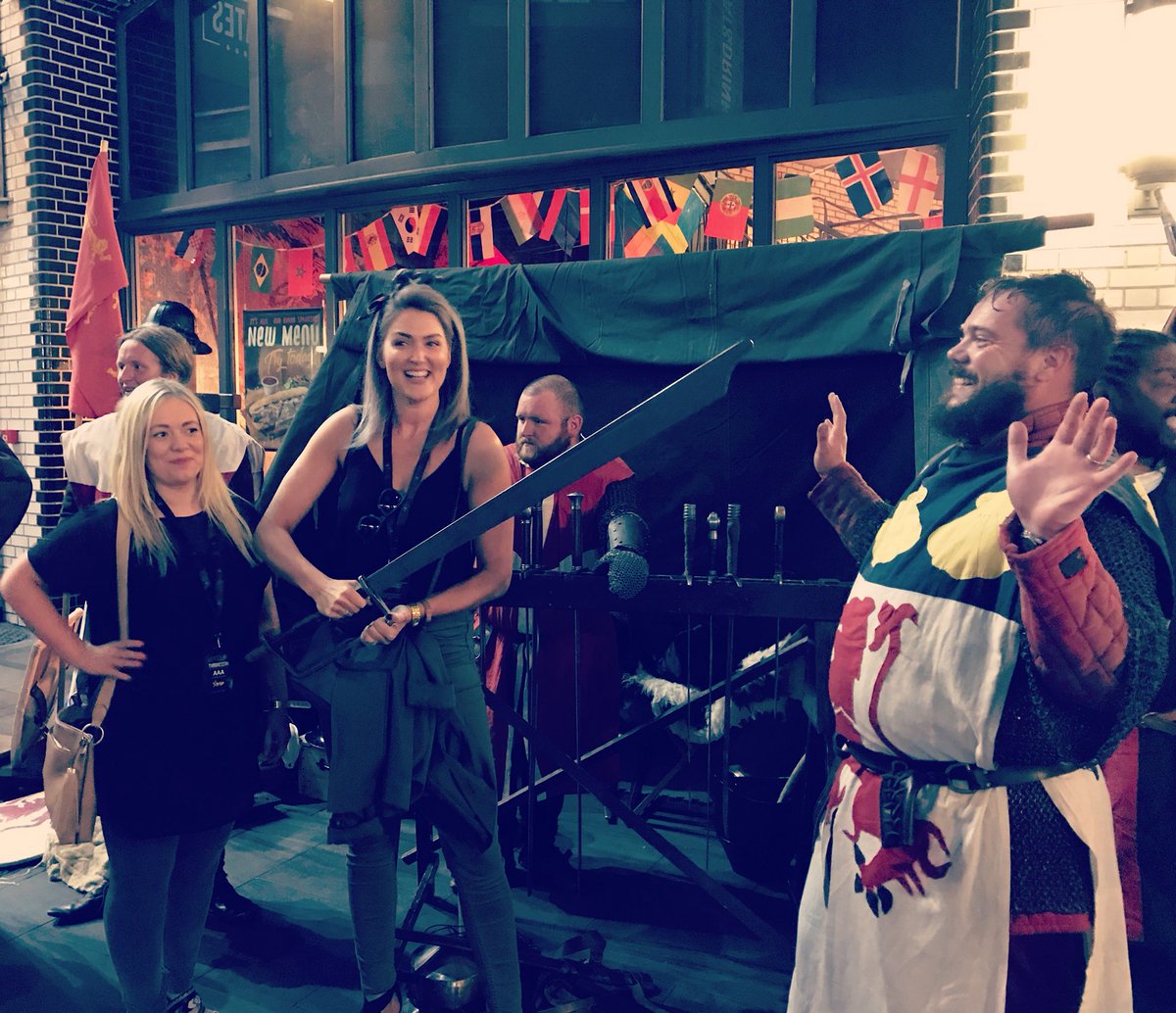 WeAreJam_'s tweet photo. We’re having a fantastic time at #ThronesCon at @The_Printworks today - get yourself to the pumpyard to check out the fun! https://t.co/t5NIdDJ6ej