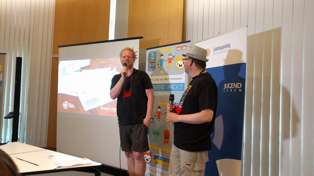 Jugend_hackt_MV's tweet photo. Das war #jugendhack! Vielen Dank an alle die bei #jhmv18 mitgemacht haben!

Aber! Nächstes war geht es mit #jhmv weiter! In #Rostock #Warnemünde wird es #jhmv19 geben! https://t.co/k9cnlHfapa