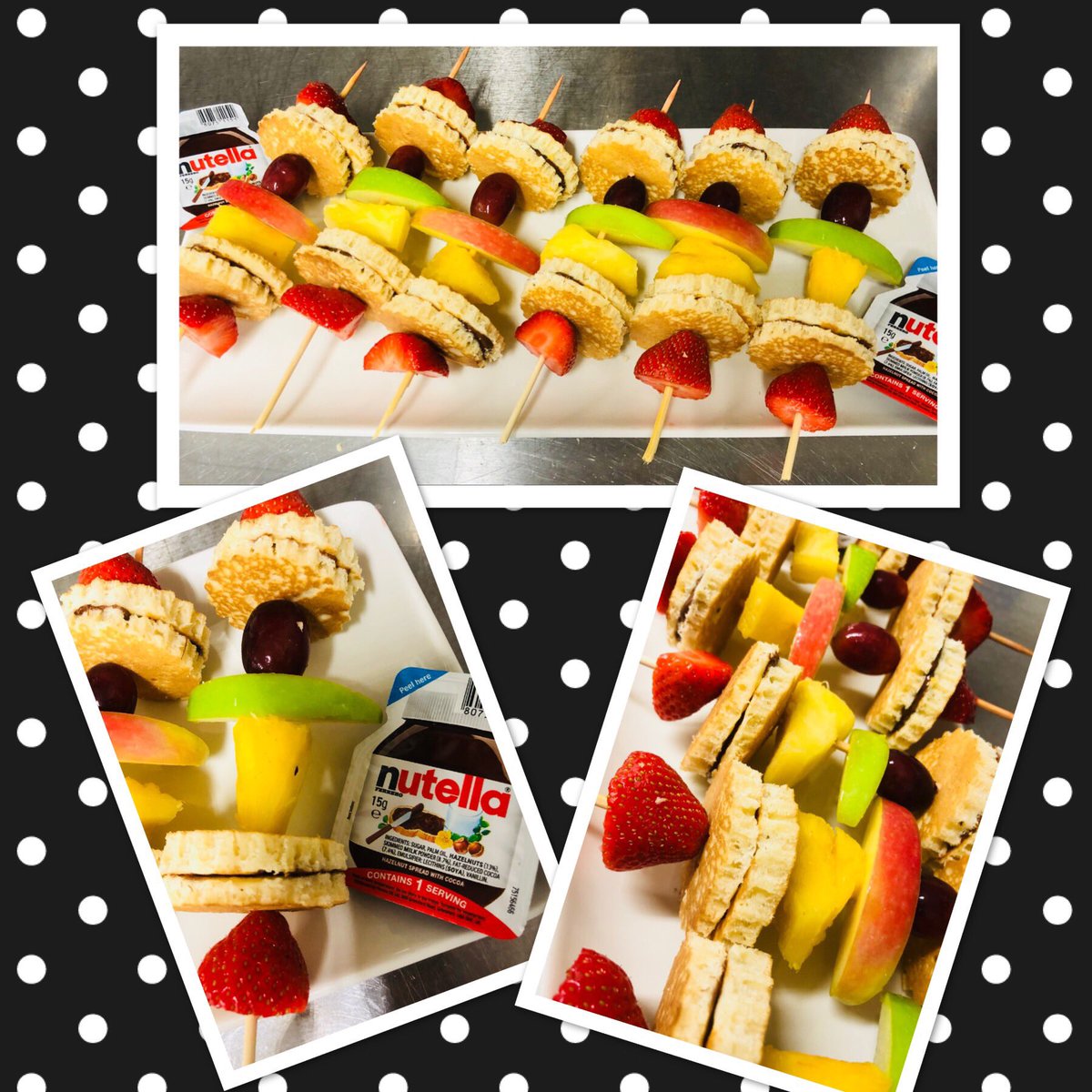 BradfordC_PI's tweet photo. Nutella pancakes & fruit kebabs for breakfast this morning...perfect for the little guests (and a few big kids!) #PISummerWow #makingfruitfun βΊοΈπ«π‘ππ @michala1983 https://t.co/XiBkRABrpt