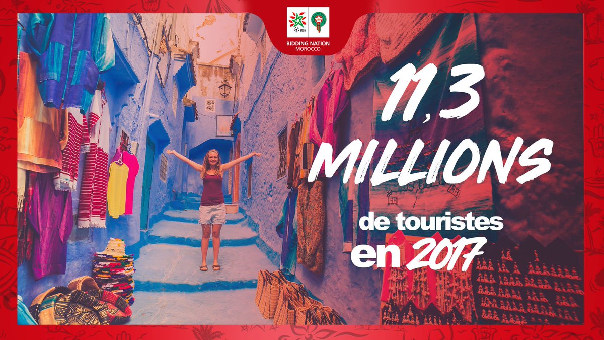 Morocco2026_FR's tweet photo. #Maroc2026 en 10 raisons - Raison 1️⃣

Le #Maroc dispose d’un patrimoine culturel et archéologique très important. Le Royaume a reçu plus de 11 millions de touristes en 2017 📸 https://t.co/vJxcQ6G7pd
