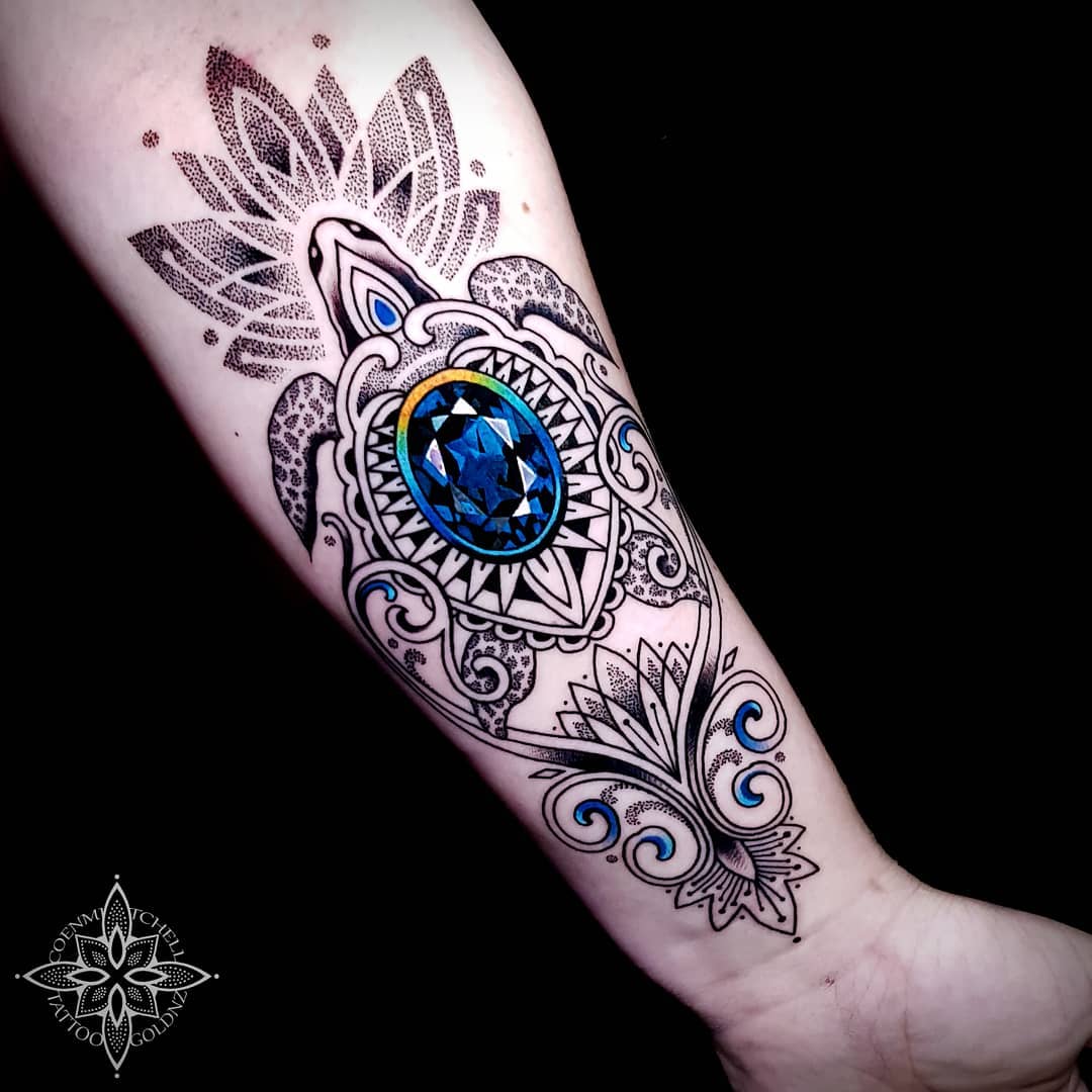 Twitter  Northside Tattooz على تويتر Dotwork mandala turtle tattoo done  by Amy  Message Amy on her Facebook page Amy Williams Tattoo to book in  northsidetattooz Newcastle dotworktattoo turtletattoo mandalatattoo  tattoo