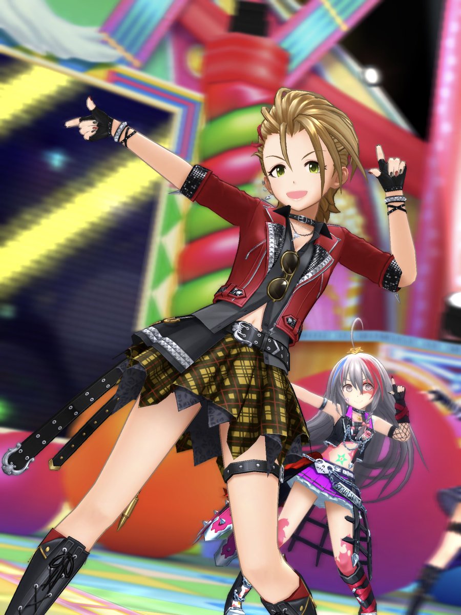 デレステ写真館 Ar Twitter 恒常ssr Feel So Free 木村夏樹のここが凄い 革ジャンの質感がリアル 光沢やシワ 共通衣装では見られない髪色 恒常だりぃとスカートやブーツのデザインを共有 ユニット感 恒常涼さんと最高にシンクロ サングラスに光が反射