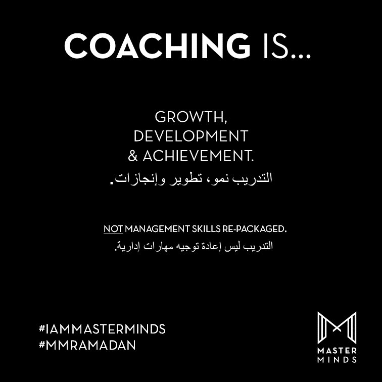 MasterMinds_MA's tweet photo. Let us break through the myths of coaching and explain the facts.
#MMRamadan #IamMasterMinds #MasterMinds #MMCG #coaching #learning #biztips #business https://t.co/ZnFrF76bDG