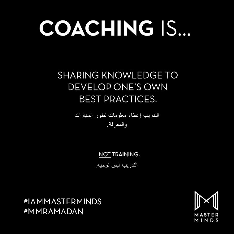 MasterMinds_MA's tweet photo. Let us break through the myths of coaching and explain the facts.
#MMRamadan #IamMasterMinds #MasterMinds #MMCG #coaching #learning #biztips #business https://t.co/ZnFrF76bDG