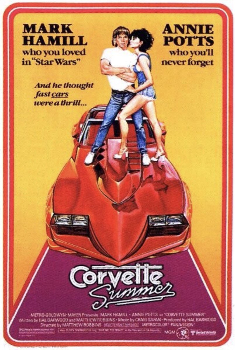 FilmNewsNos's tweet photo. 🎬MOVIE HISTORY: 40 years ago today, June 2, 1978, the movie 'Corvette Summer' opened in theaters!
@HamillHimself #AnniePotts #EugeneRoche #WilliamBryant #RichardMcKenzie #KimMilford #PhilipBruns #DannyBonaduce #SamKamel #BrionJames #DickMiller #JonathanTerry #WendiJoSperber https://t.co/1xkuFB6Uj4
