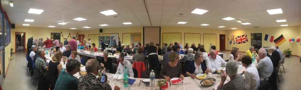 CallSingers's tweet image. Our final concert in Guipavas Church last night was a great success. Chorale Chanterelle threw an excellent party for us, what a brilliant end to a thoroughly enjoyable tour. Today we send time exploring Guipavas &amp;amp; Brest with our hosts #callingtonsingersontour