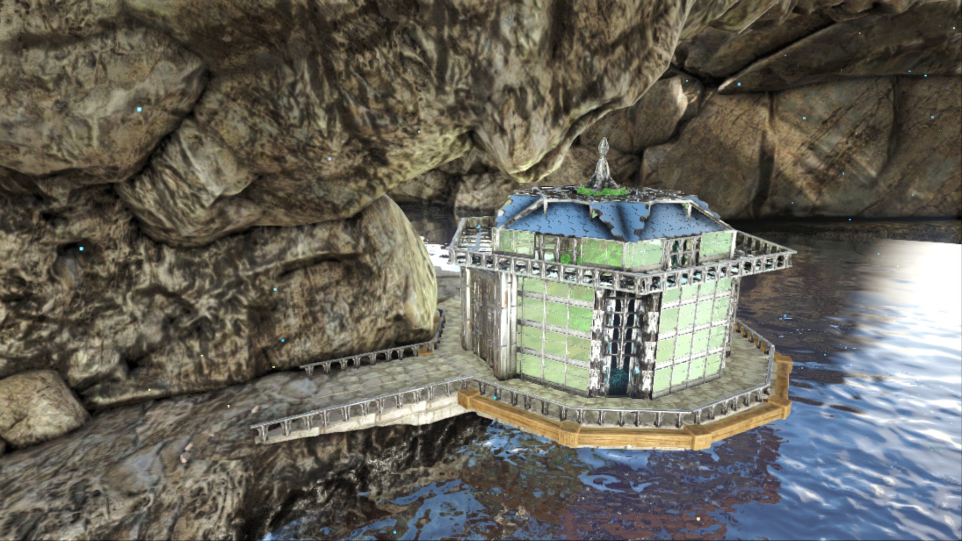 Ba333 Di Twitter クリフプラットホーム六角建築 12角と半ずらしの応用 Ark Ps4share