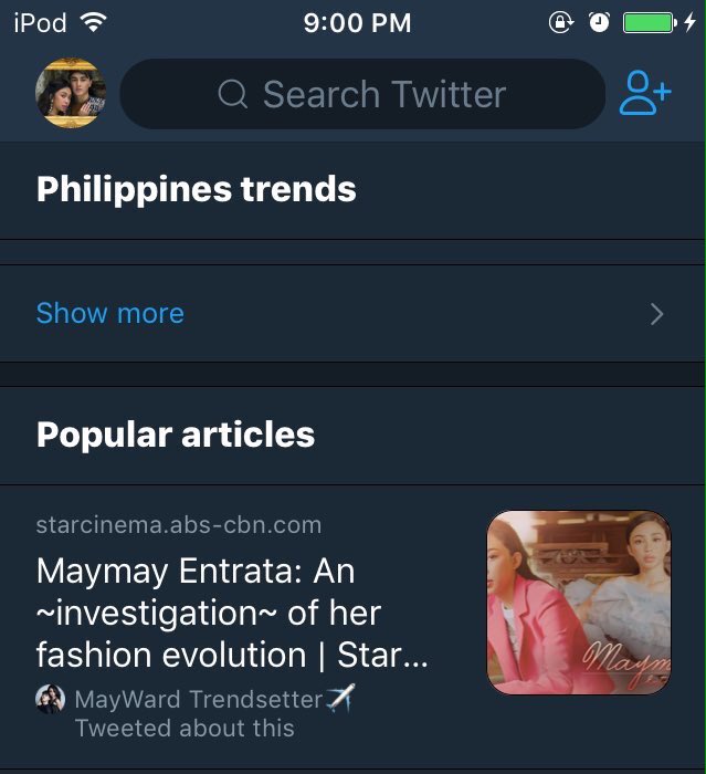 MaywardSa's tweet photo. Wala lang nasa popular article lang naman si @maymayentrata07 

@mor1019 #MORPinoyBiga10 
BMG by Edward Barber https://t.co/iB7crmEpIz