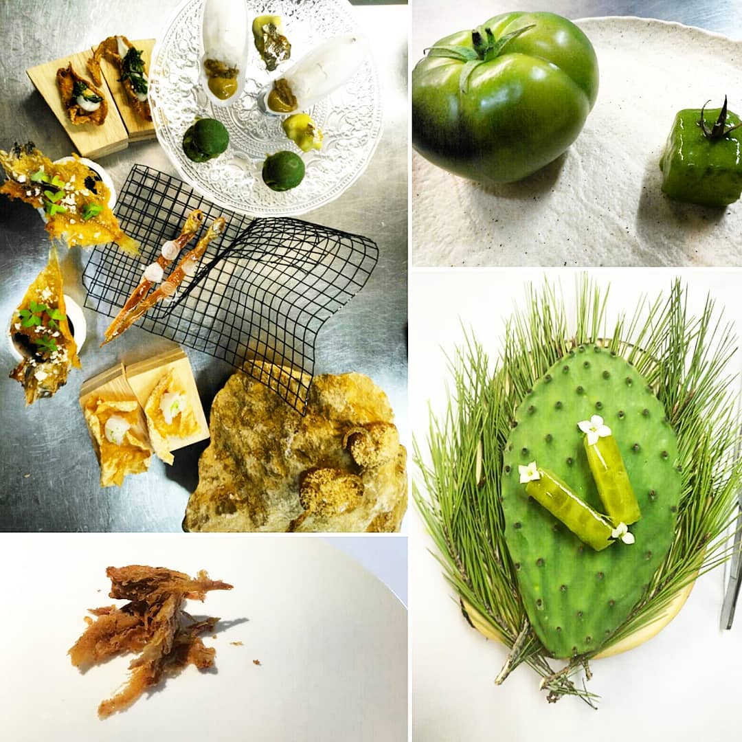 lmgastronomia's tweet photo. Snacks / Pepino, hinojo y pino / Tomate al cuadrado / Sopa de pescado seca
Pez globo
Oxígeno
Ventresca a pincel / Pescado aromatizado a presión / Langosta con sarmientos
#NazarioCano
#ElRodat https://t.co/Q4YMnmjzds