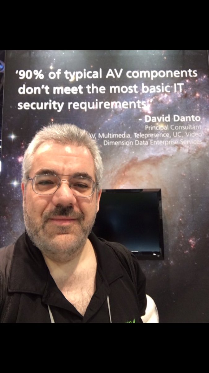 NJDavidD's tweet photo. @derrick_kelly @chris_neto ...one of my favorite #AVSelfies from #InfoComm16. Still true today.... https://t.co/c3WPn24UU5