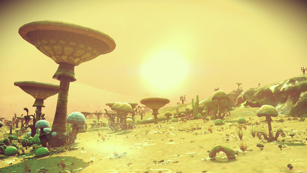 Lady_SnipeShot's tweet photo. Yellow Mellow Mushrooms 😂
#nms #hellogames #mushroomplanet #outerspace #spacetravel #photography #Gametography #VirtualPhotography #yellowlighting #landscape https://t.co/UtgOdXh2v1
