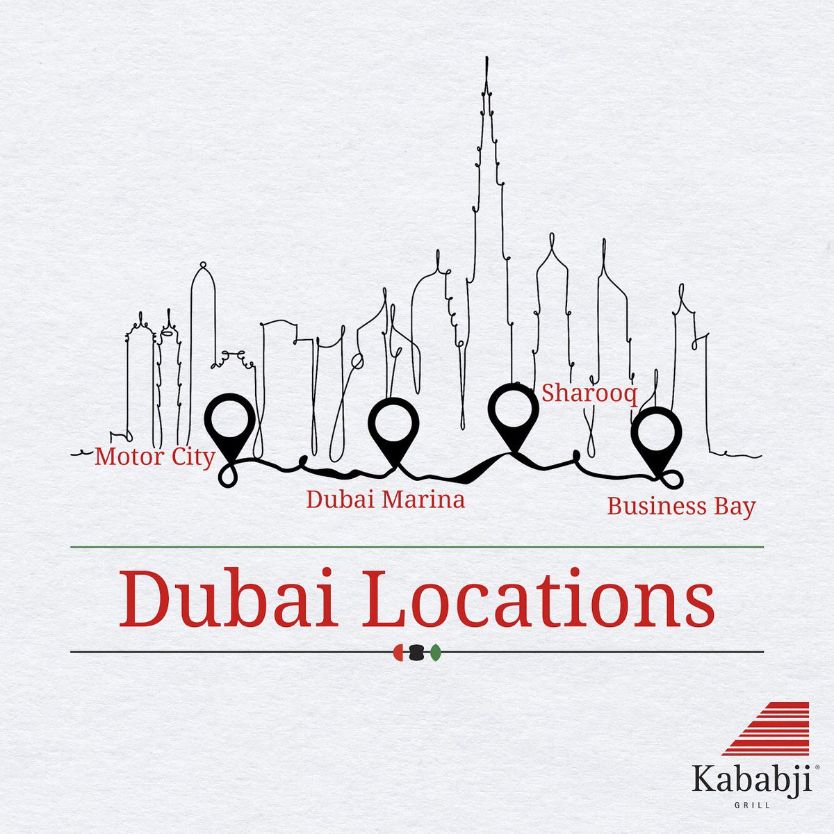 Find Kababji in these locations around Dubai for an authentic Lebanese food experience.
#Kababji