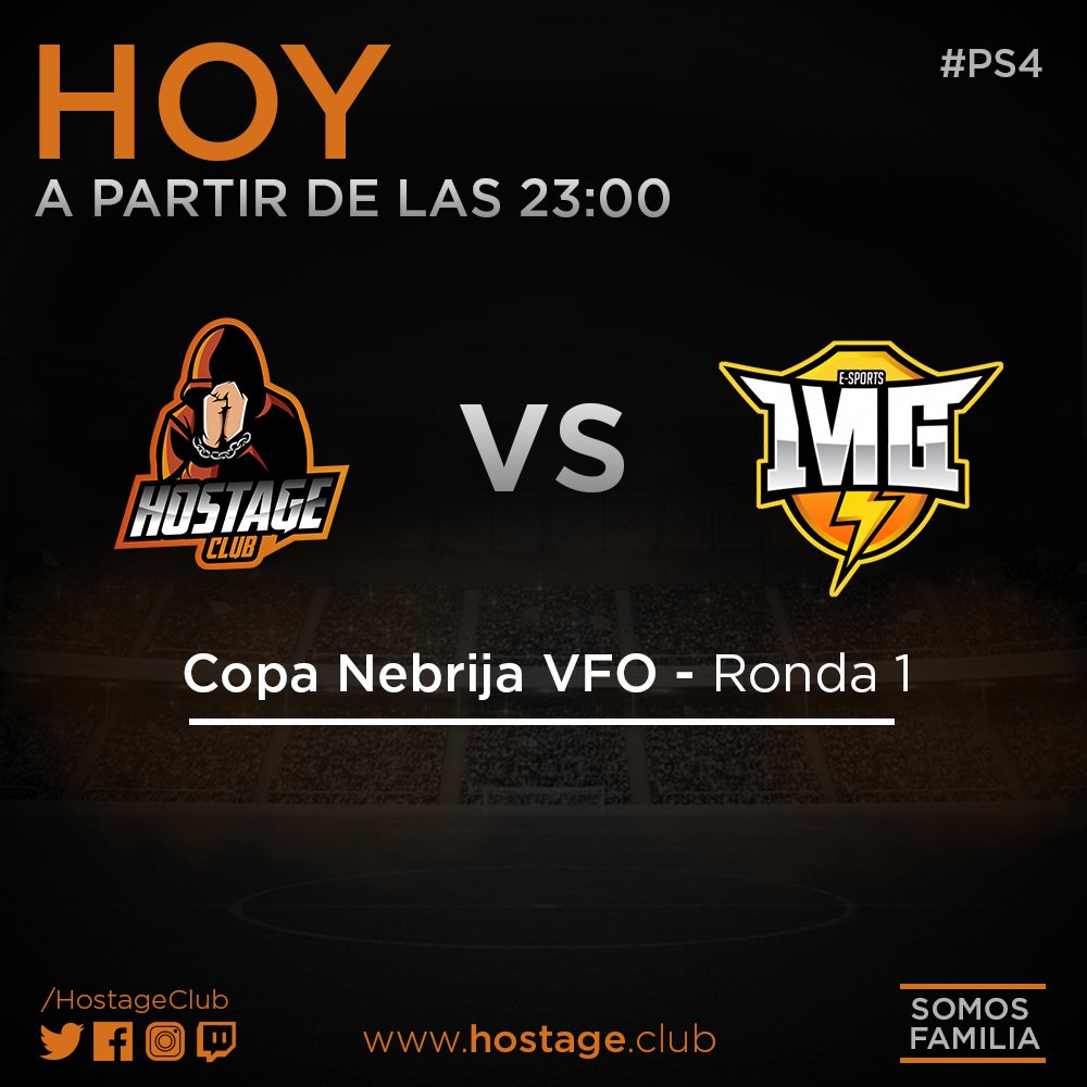 HostageClub's tweet photo. #FIFA⚽️ #PS4
Comienza la #CopaNebrija para los equipos de PS4 en Regional.
¡Mucha suerte a todos!
🏆 @VFOspain #CopaNebrija
⏰ 23:00
🆚 @ImagineSportsPS
#GoHOSTAGE 💪 https://t.co/zRzNxK8w1t