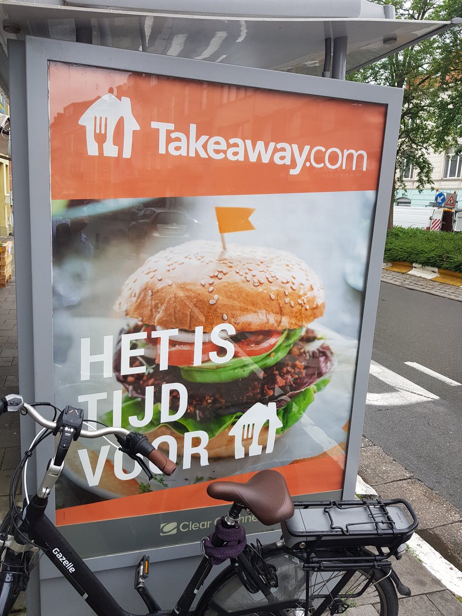 Connect247com's tweet photo. #Food order platforms war in the bus shelters of #Gent Is your #restaurant ready to stay relevant? @Connect247com connects your orders directly in the #POS, no need for additional tablet or printer, work even smarter! Contact us now to save money and time! @takeaway @Deliveroo https://t.co/VGXiVIZE7a
