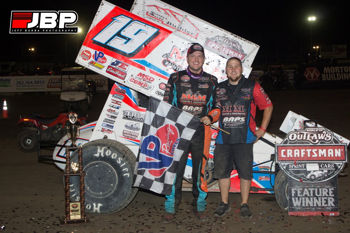 jeffburba37's tweet photo. .@brentmarks19 picked up his first career @WorldofOutlaws victory last night at the Wilmot Raceway https://t.co/9M3iIR6RbH