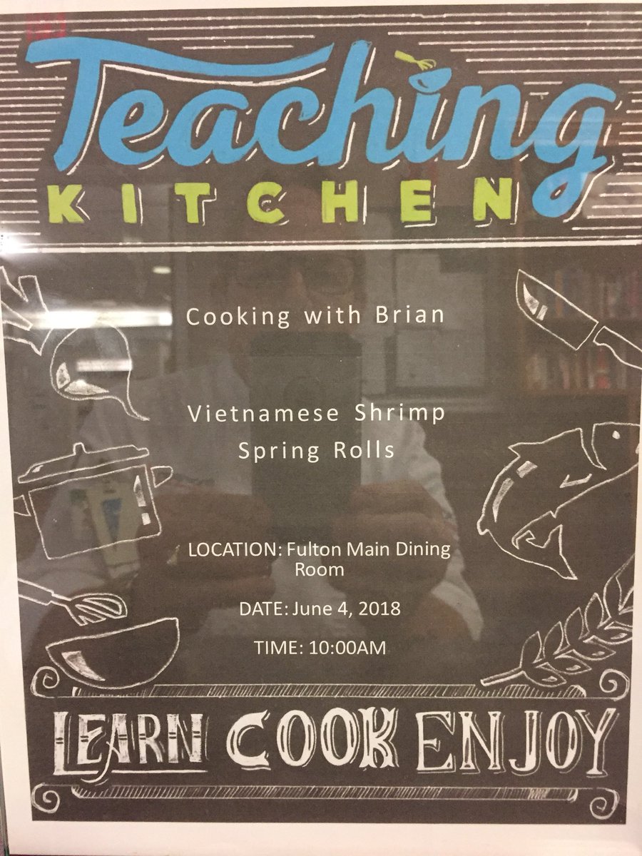 Tomorrow’s Teaching Kitchen is filling up fast. We’re going to try spring rolls this time around. #TeachingKitchen @MCL_CBodanza @MCL_AllIn @MorrisonCLiving @bethebenchmark