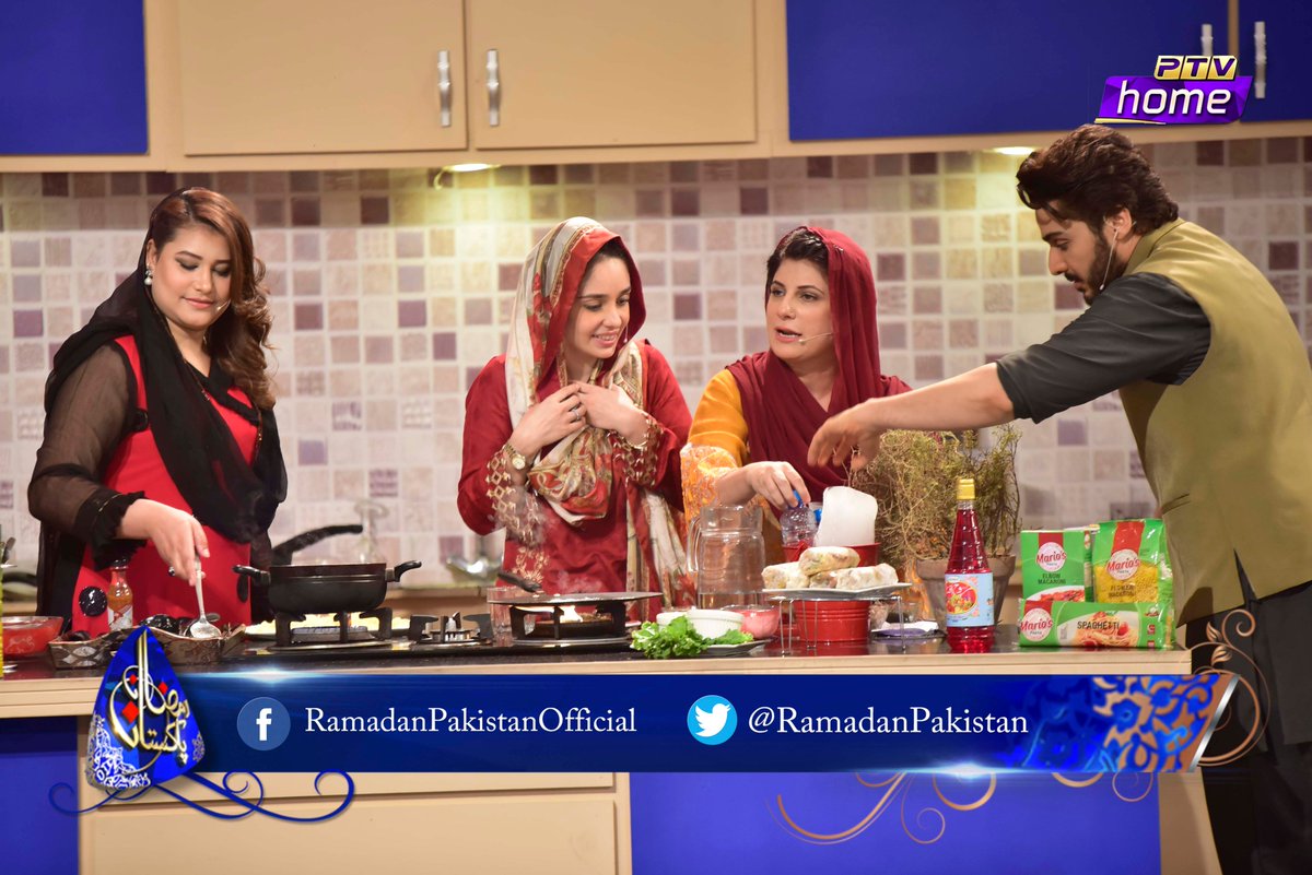 RamadanPakistan's tweet photo. 18TH AFTARI SPECIAL RAMADAN PAKISTAN TRANSMISSION ONLY ON PTV

SEEKHIYE LAZEEZ KHANANY BNANY WITH CHEF SAMIA JAMIL

#PTVHOME
#PTVSPORTS
#PTVNEWS
#RAMADANPAKISTAN , #RAMADANPAKISTAN2018 , #RAMZANPAKISTAN #ZEHRAABBAS 
#JUGGUNKAZIM #AHSENKHAN #JUGGUN https://t.co/Y4e51ApIId
