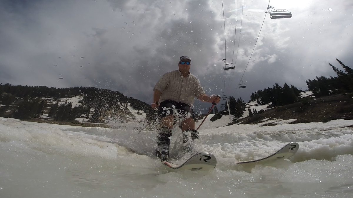 rockskier's tweet photo. Spring skiing means pond skimming. Getting it while it lasts.
.
.
.
#CanyonsLiving #skialta #springskiing #winter #Snocru #snocrumilitia #GoPro #freeskiing #skiutah #ski #skiing #exploreutah #adventure #snow https://t.co/zBOIAhmjOf