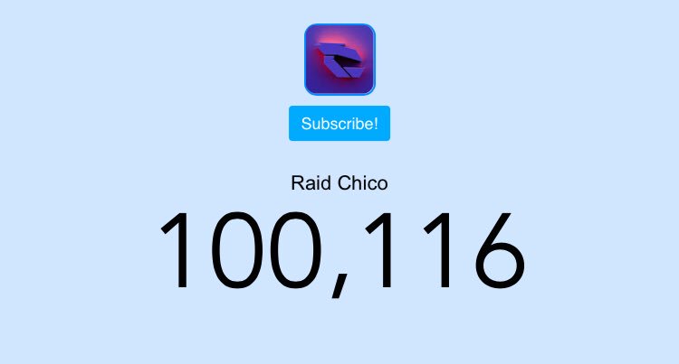 RaidChico's tweet photo. I know I don’t use Twitter that much but thanks to everyone who’ve ever watched or subscribed to me :) Video will be out today with more. https://t.co/C4U5boiuSk