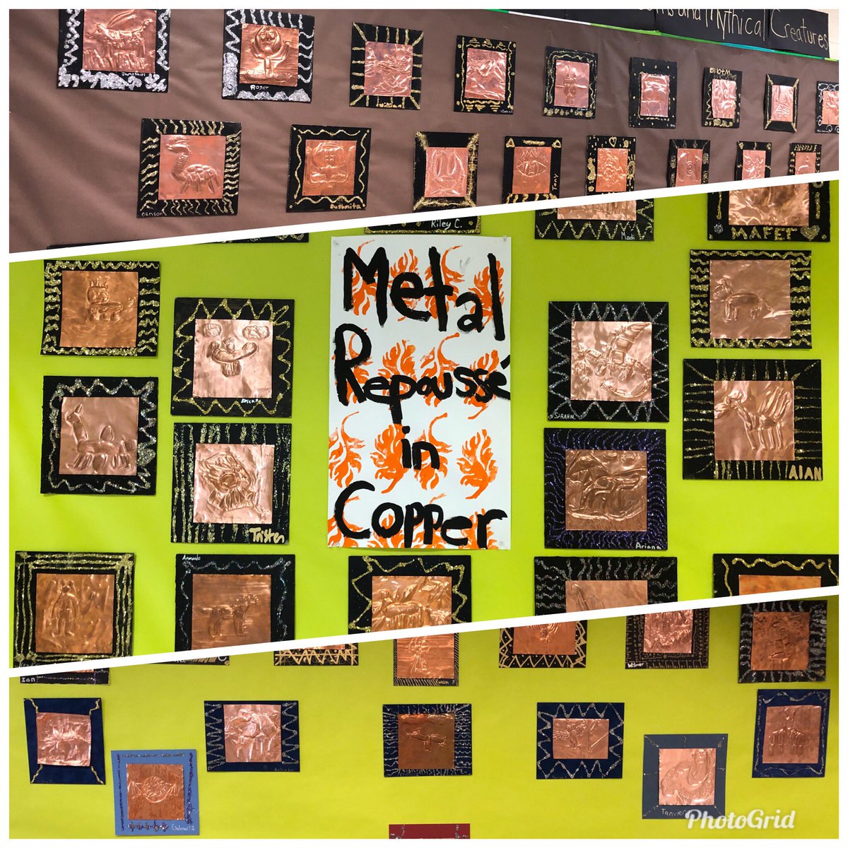 5th Grade’s mythical creatures, invented, now presented ... in Barcoft’s lobby! #BarcroftSoars <a href="/ddcoggins/">DC</a>