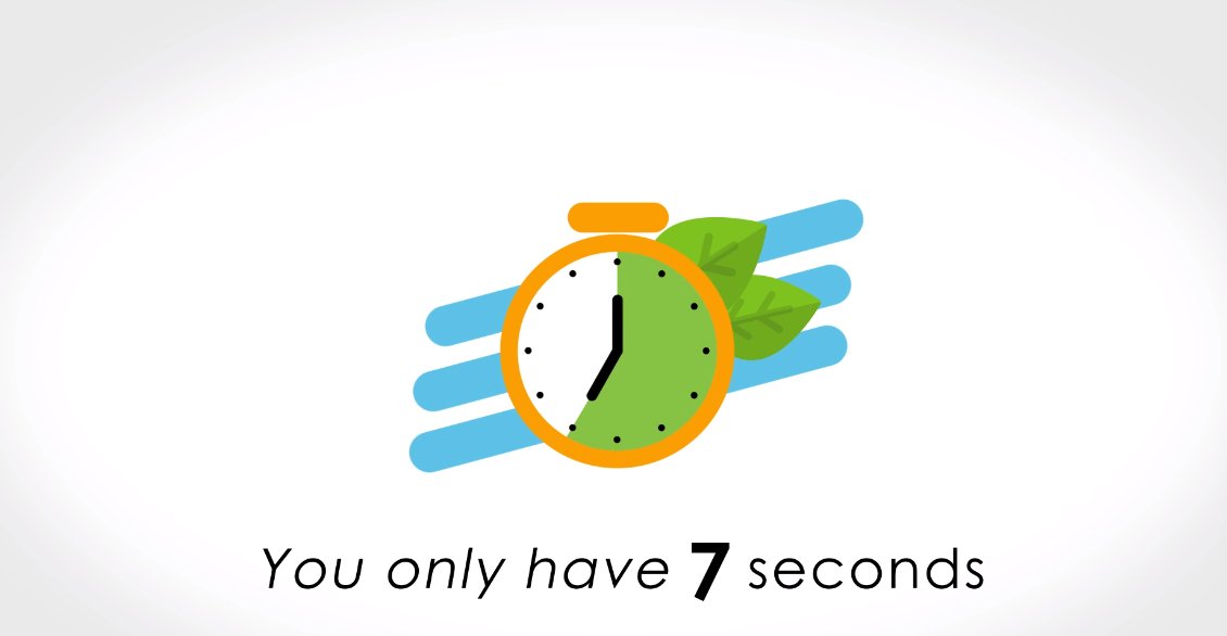 Did you know that your business has 7 SECONDS to grab your customer's attention. 7 sweet, short, action-packed seconds. Use them wisely! Stay tuned next week for the launch of our #datadriven #greenmarketing video! #tellyourgreenstory #impactdata #videolaunch #staytuned