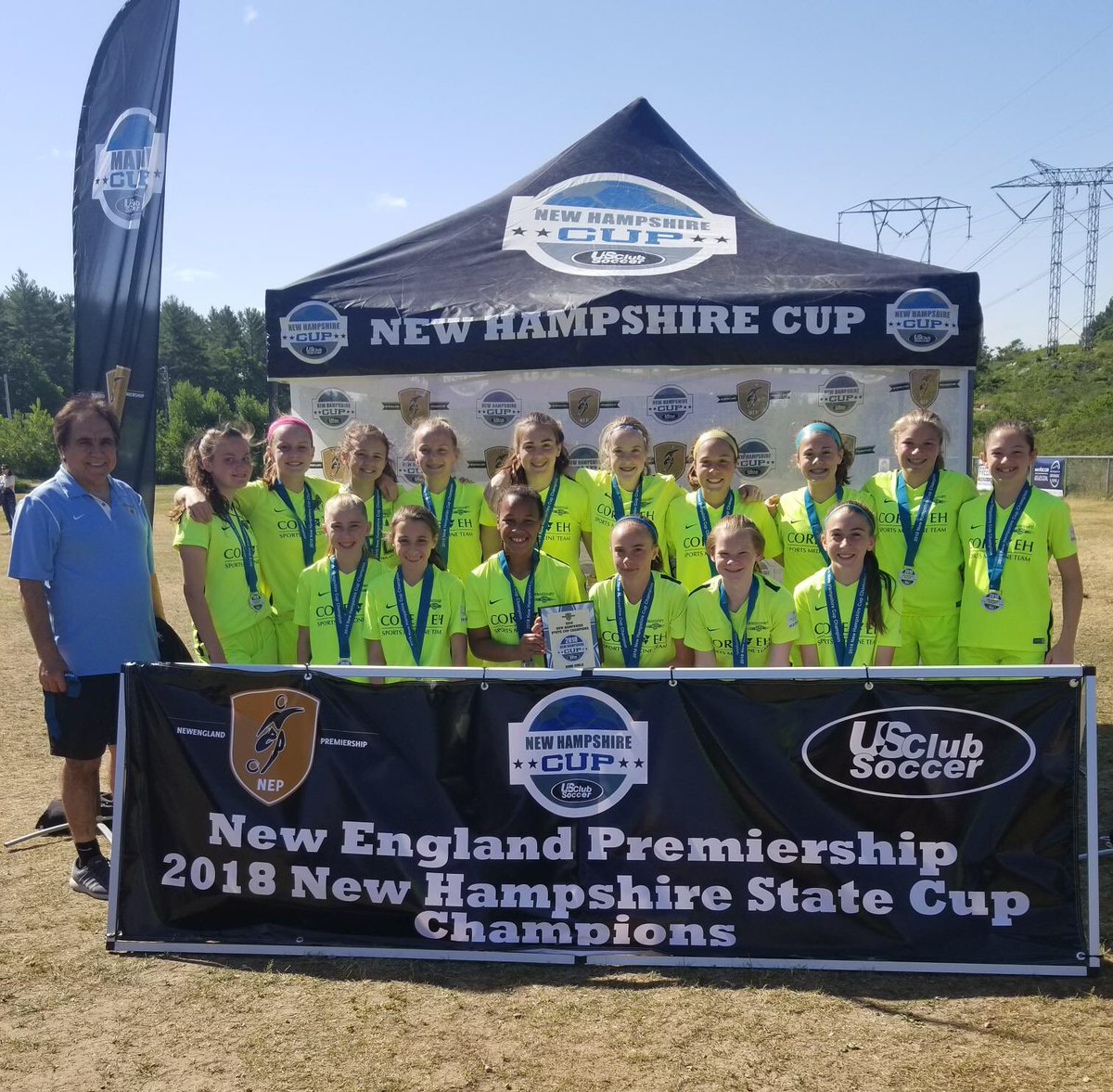 NEP_StateCups's tweet image. Congratulations @SeacoastUnited NPL 2005 on your Girls U13 @NEPremiership  @USClubSoccer #NHCUP championship! 🎉🥇🏆 See you at #NATIONALCUPXVII ⚽️✈️