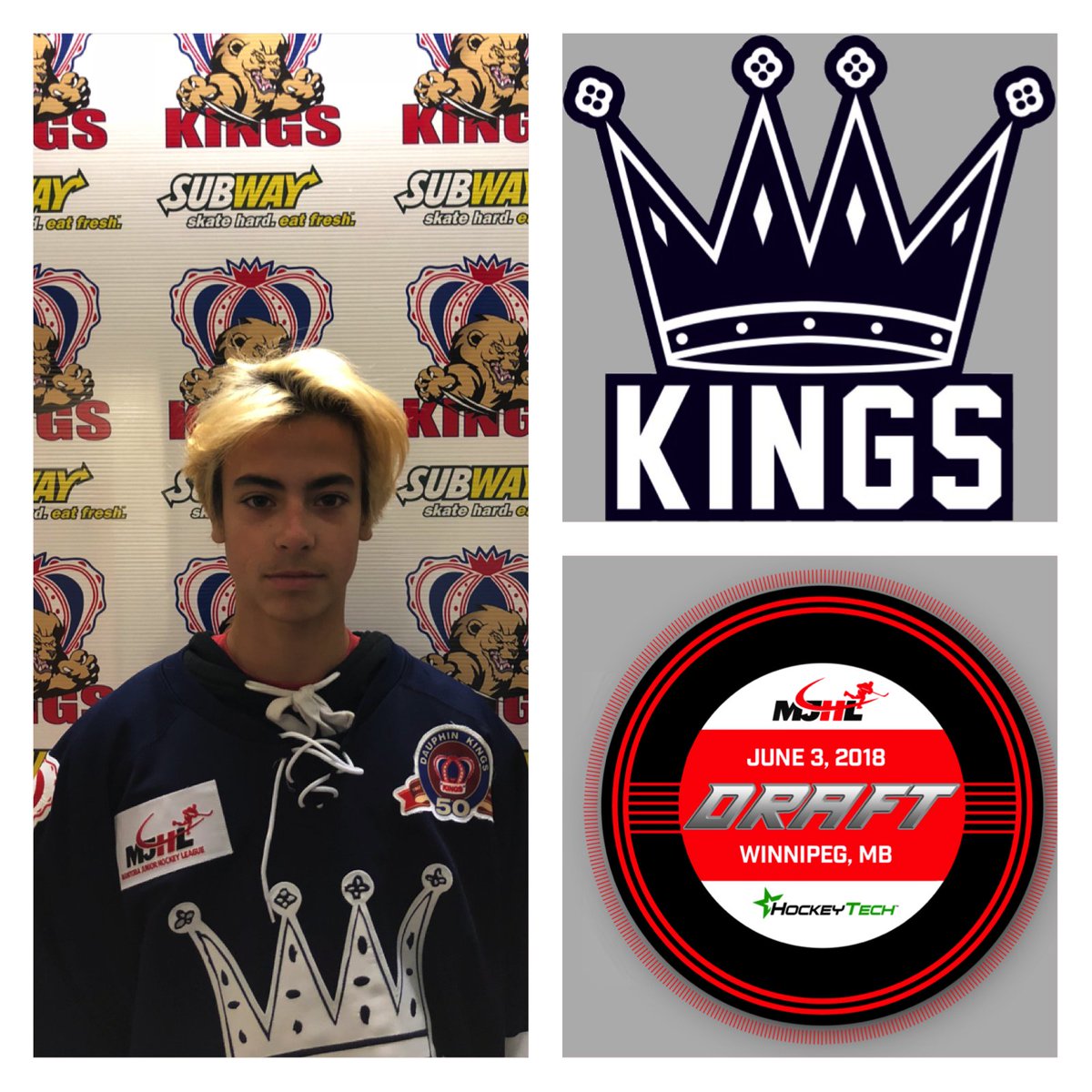 With our SECOND PICK (13th OVERALL) in the #MJHLDraft we're happy to select DAWSON PASTERNAK from Winnipeg. #RiseAgain 👑