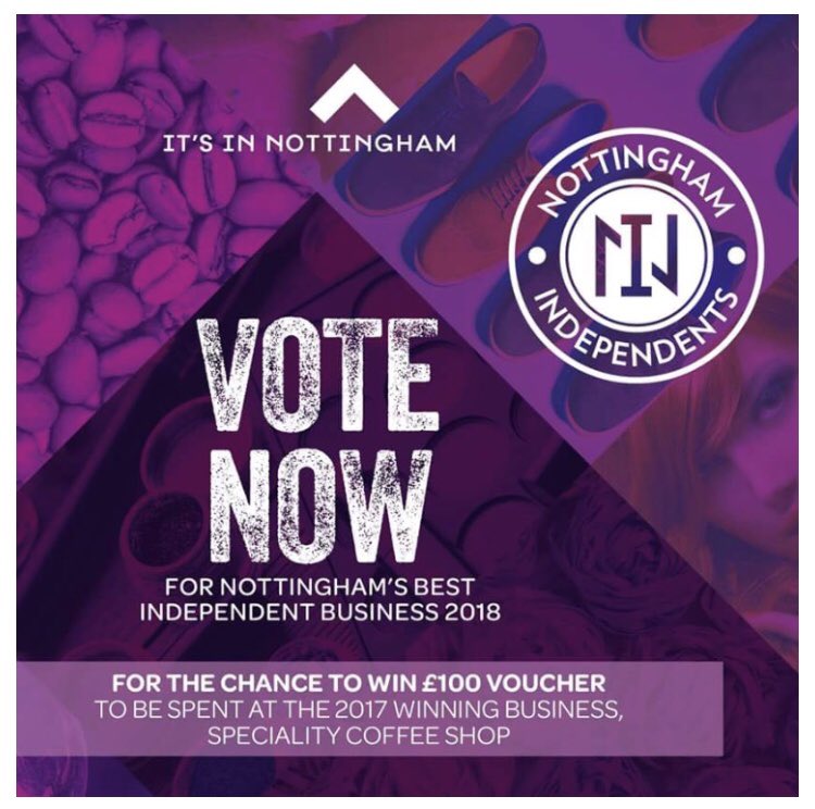 studiochoc's tweet image. Fancy winning a £100 voucher? Think we are a great independent business in Nottingham? Then VOTE Studio Chocolate 🌟🌟🌟 Come in store and pick up a voting card or Vote online at Its In Nottingham💓 #StudioChocolate #independentnottm
