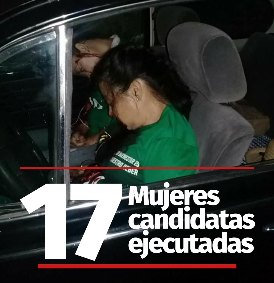 Van 17 CANDIDATAS EJECUTADAS en este proceso Electoral. Noticias en tiempo real