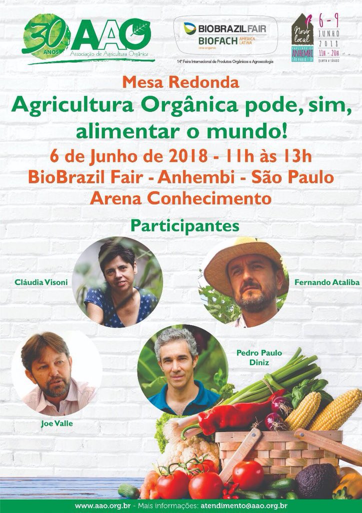 Joe_Valle's tweet photo. Agricultura orgânica pode, sim, alimentar o mundo!
#alimentaçãoorgânica #orgânicos #sustentabilidade #agricultura #biofach #biobrazilfair https://t.co/PYDcLnO9Wo