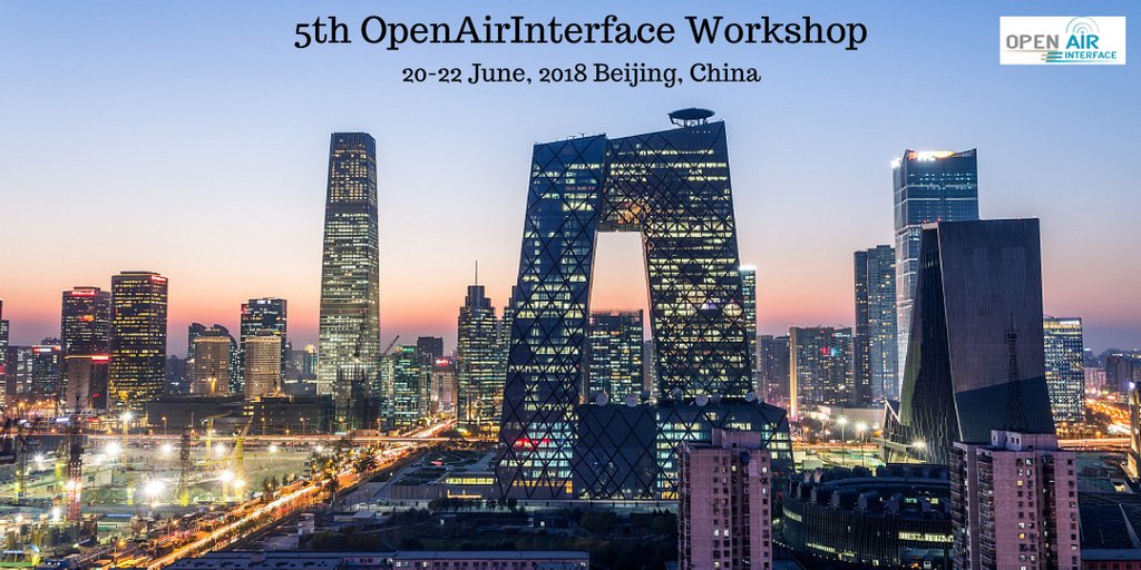 osalliance5g's tweet image. 5th #openairinterface workshop program is now available and registration is  open at: 

buff.ly/2ssURWr

See you in Beijing 20-22 June.
 
@osalliance5g