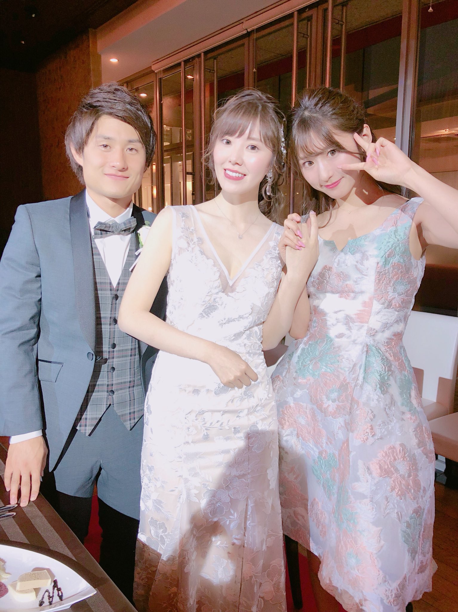 関根貴大 金子栞結婚披露宴 Twitter