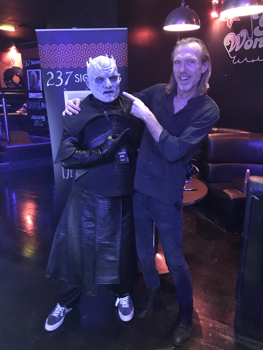 ThronesConUK's tweet photo. Has he met his match? 2 hours left for #ThronesCon #WinterIsHere https://t.co/QX252GPEuz
