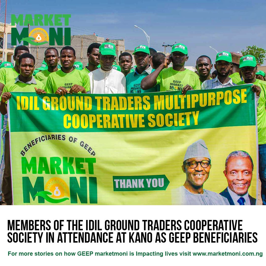 Trading is an important line of business as it's easy to start and it helps in meeting people's needs. That's why GEEP would empower traders as we've done for the Idil Ground Traders Cooperative Society in Kano.
#GEEP4U #GEEPMarketMoni #MarketMoni