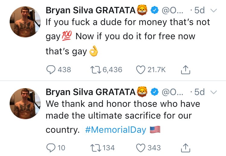 Gay silva is bryan Bryan Silva's. 