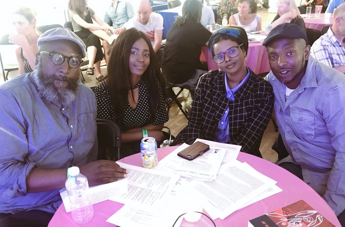 theresa_lola's tweet photo. Okay we look like professors 👩🏽🏫 Yestetday at Stoke Newington Literary Festival. 👩🏽🏫 #MixtapeSessions https://t.co/biOruahUij