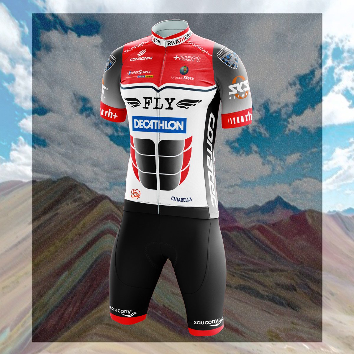 FLYCyclingTeam's tweet photo. Ce lo avete chiesto in molti, e finalmente siamo pronti!
A partire da oggi, con un semplice click potrete acquistare i nostri #CyclingKit ufficiali by #JollyWear.
Cosa state aspettando?
#FlyCyclingTeam
-------------------
Link diretto per l'acquisto: https://t.co/uKoP8odykG https://t.co/w5ySBRtuFA