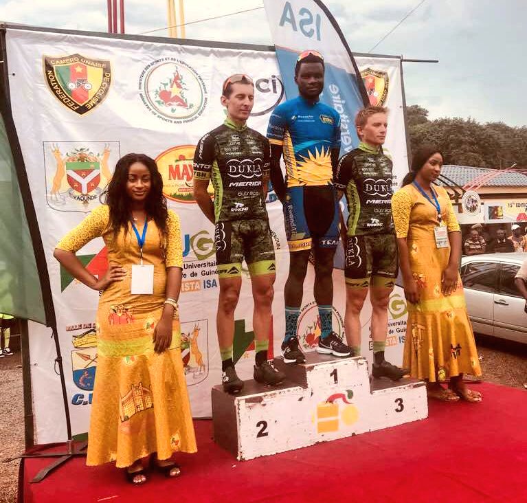 DavidToovey's tweet photo. Congratulations to Bonaventure Uwizeyimana for winning the 2018 Tour du Cameroun! #Rwanda https://t.co/mt91wmAq4E