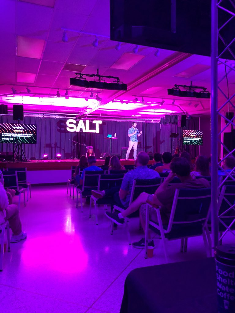 SaltChurchVB's tweet image. Brother Chris is bringing  the message today.